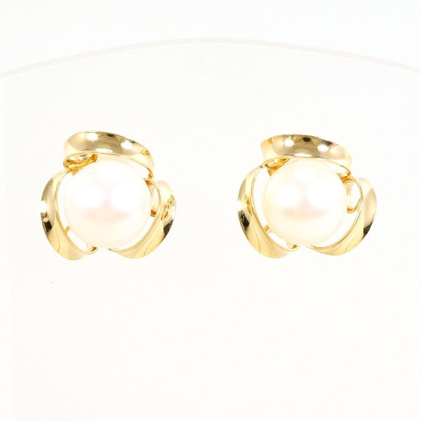 18K Yellow Gold Pearl Earrings - Classic Elegant Jewelry for Women | Perfect for Weddings, Parties & Special Occasions