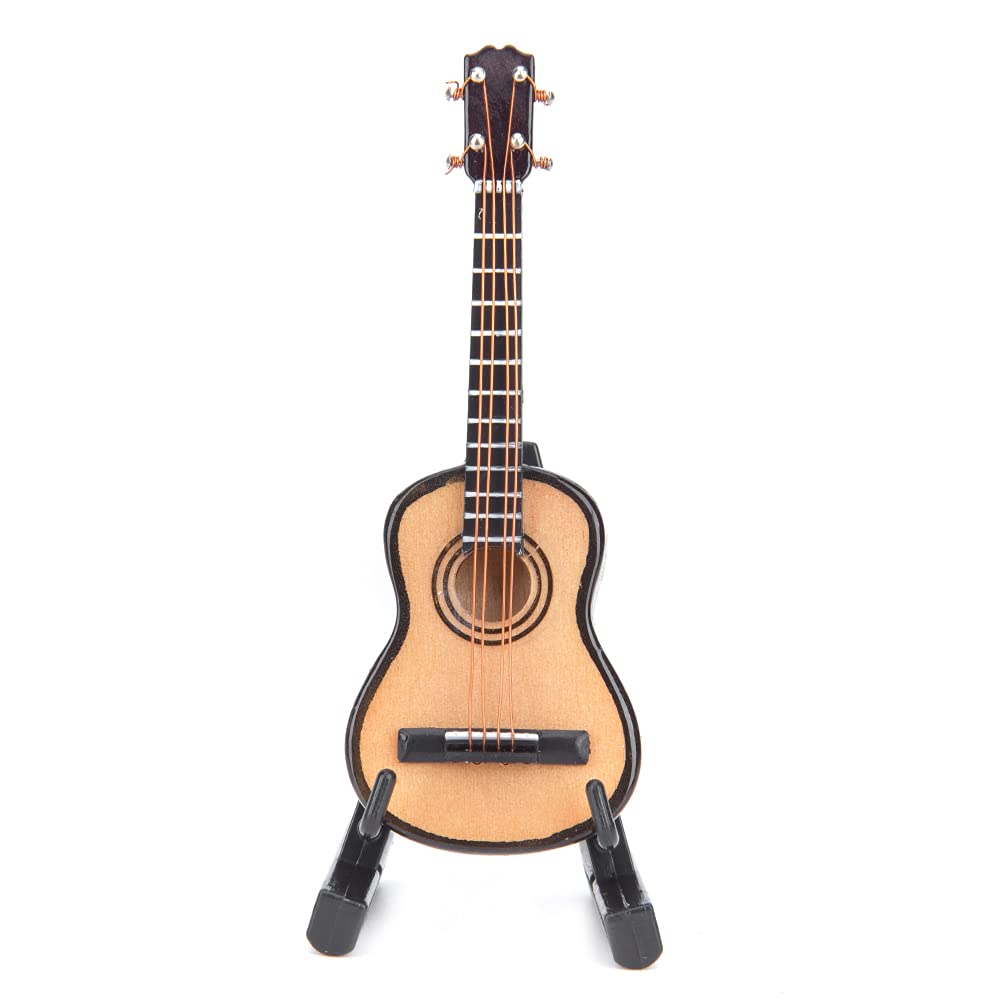 CHICIRIS Miniature Classical Guitar Model - 8cm Wooden Music Room Decor, Thanksgiving Gift for Musicians & Collectors | Perfect for Home Display, Office Desk, and Holiday Presents
