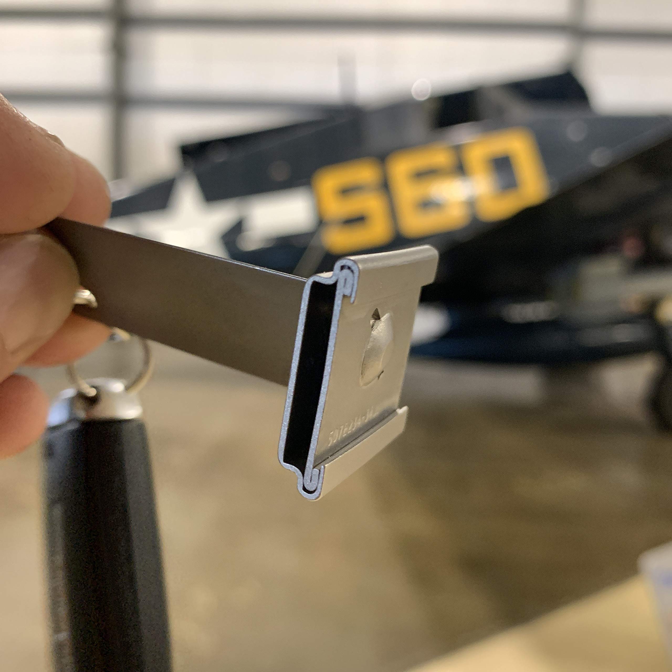 Original USAF F-86F Sabre Jet J47 Turbojet Compressor Stator Vane Blade Keychain - Military Aircraft Collectible, Aviation Enthusiast Gift, Unique Pilot Accessory (Perfect for Keychains, Display Cases & Aviation-Themed Gifts)
