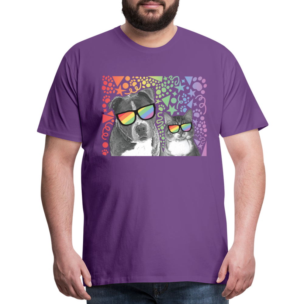 Pride Party Classic Premium T-Shirt - LGBTQ+ Rainbow Graphic Tee for Men & Women - Perfect for Pride Parades, Festivals & Celebrations
