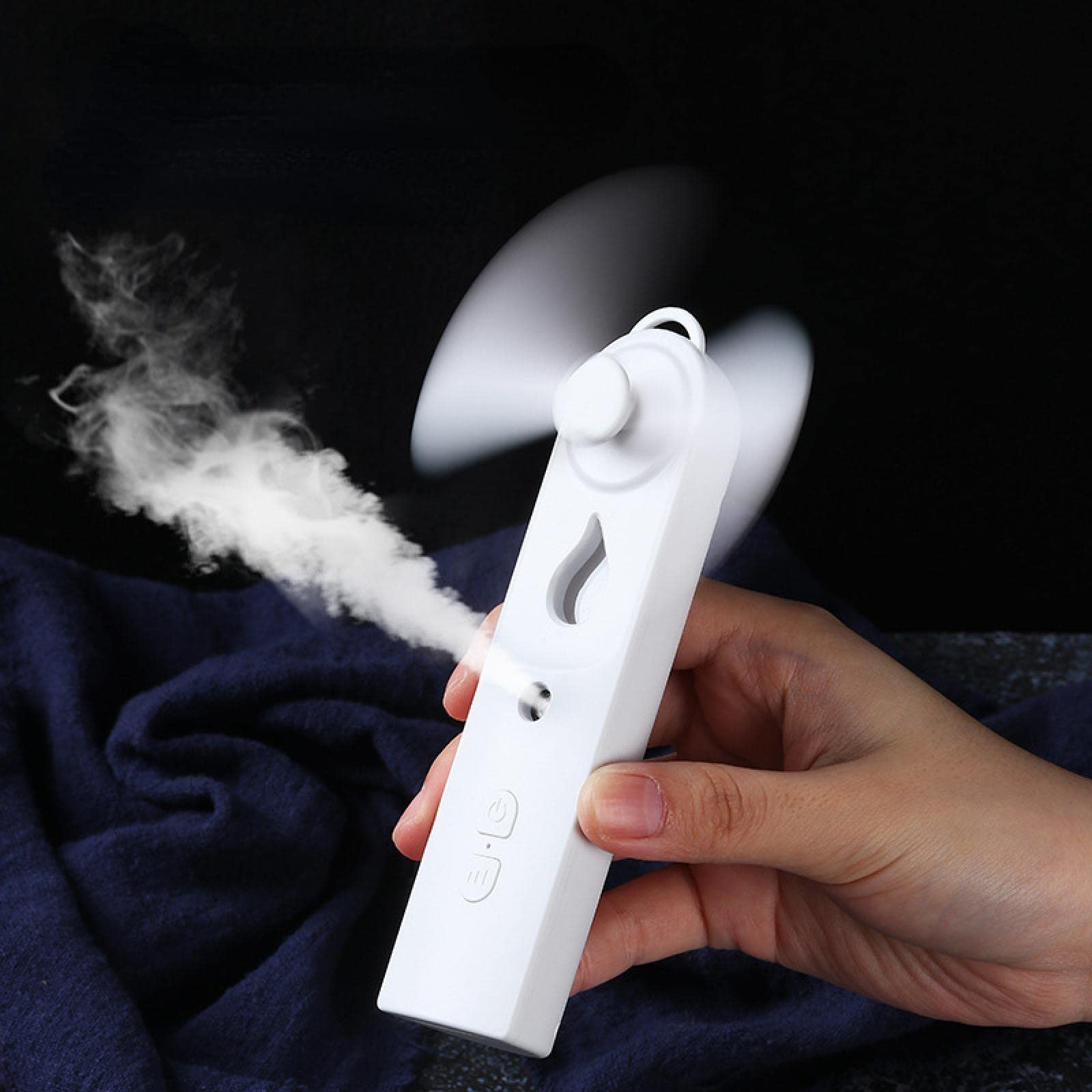 Portable USB Nano Spray Fan & Facial Humidifier - 2 in 1 Mini Folding Beauty Device for Moisturizing, Cooling & Makeup Setting | Perfect for Travel, Office & Home Skincare Routine