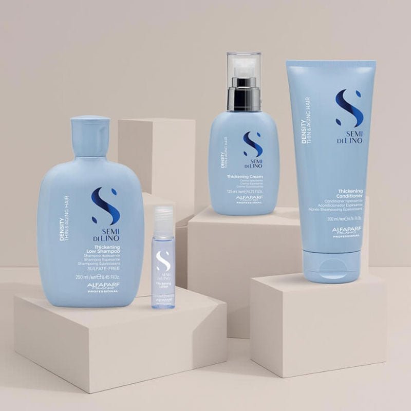 Alfaparf Semi Di Lino Density Thickening Leave-In Lotion for Thin Hair - Volumizing Treatment for Fine, Flat Hair - Perfect for Daily Styling & Hair Growth Care