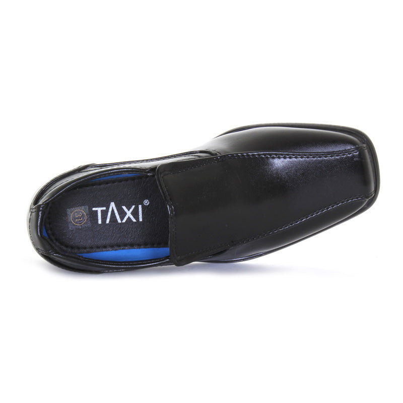 **Boys Black Slip-On Dress Shoes - Comfortable & Stylish Formal Shoes for Kids - Perfect for Weddings, School Events & Special Occasions**