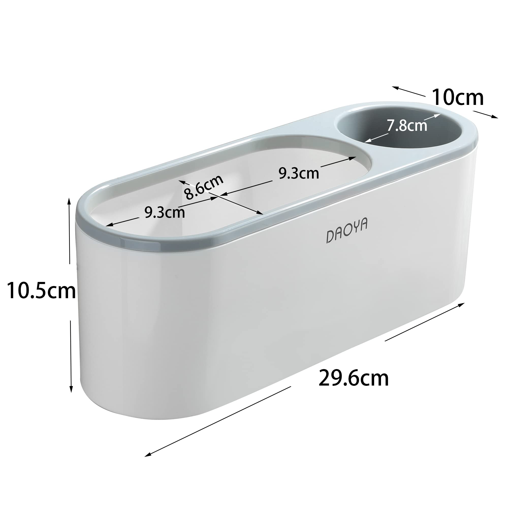 3-in-1 Hair Dryer Holder & Hot Tool Organizer for Bathroom - Blow Dryer, Curling Iron & Straightener Storage - Perfect for Cabinet Door Mount & Styling Tools Organization