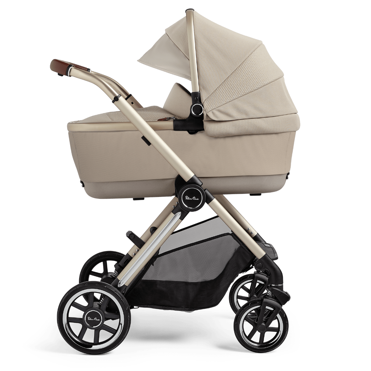 Silver Cross Reef Stroller with Folding Bassinet - Lightweight Compact Travel Baby Stroller for Newborns & Toddlers - Perfect for Shopping, Travel & Daily Walks