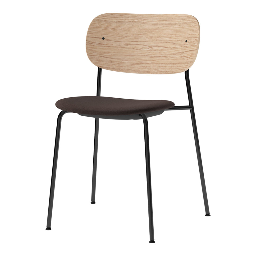 Co Dining Stackable Chair - Upholstered Seat for Kitchen, Dining Room & Outdoor Patio | Comfortable & Space-Saving Furniture