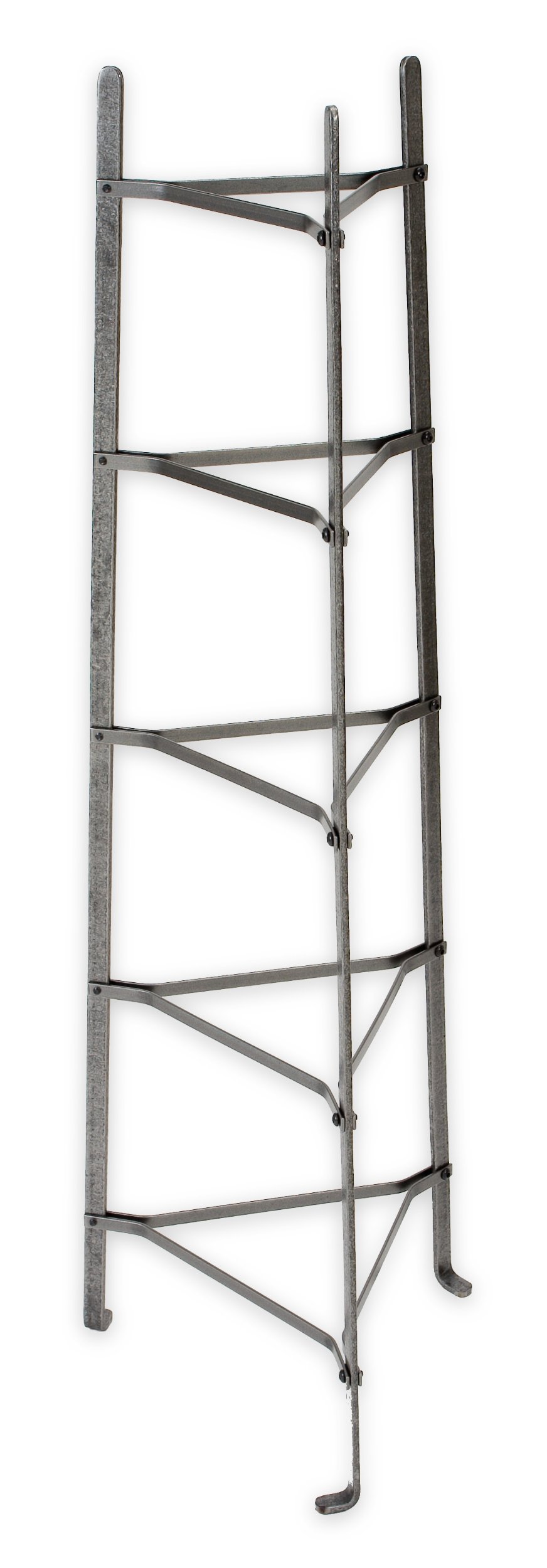 Enclume 5-Tier Cookware Stand - Free Standing Pot Rack Organizer - Hammered Steel Kitchen Storage (Unassembled) - Perfect for Small Kitchens & Pantry Organization