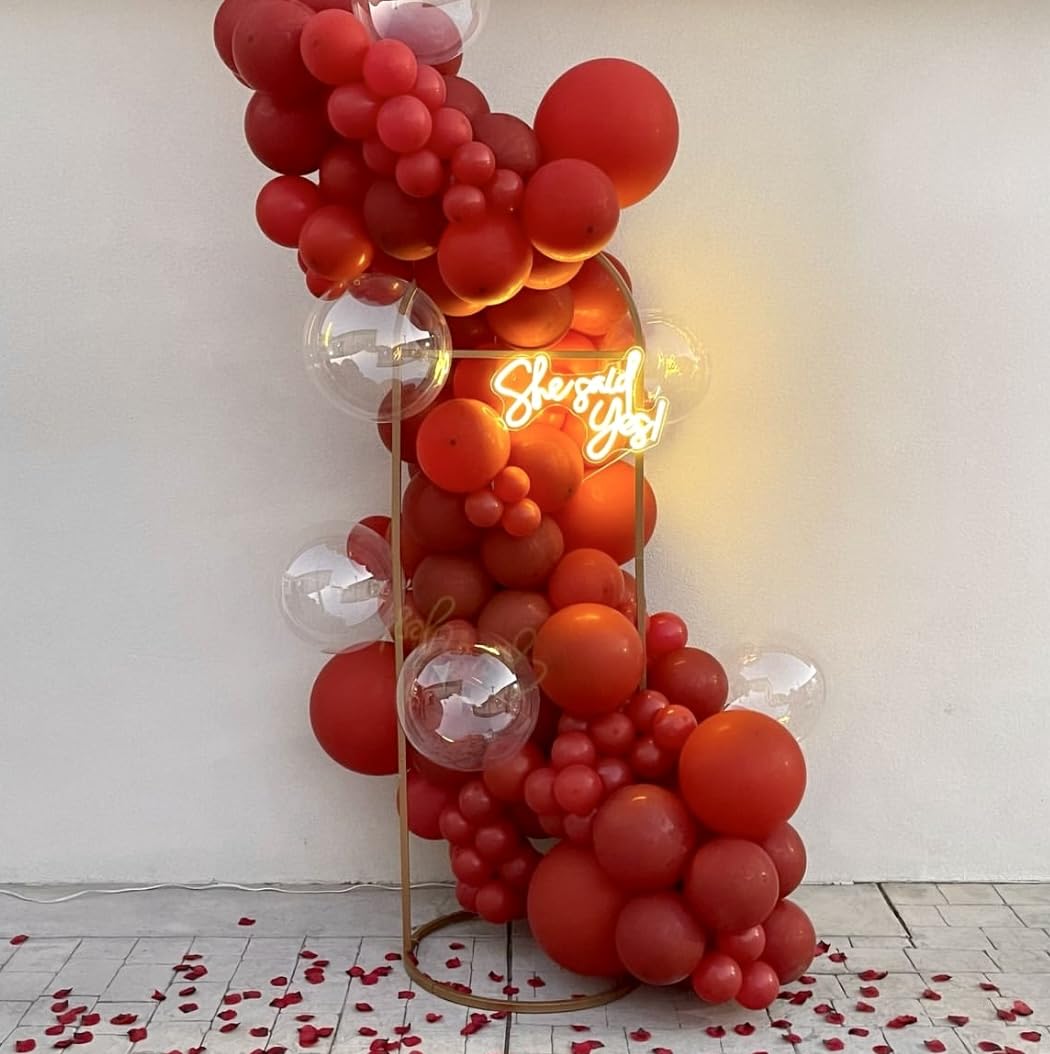 FOTIOMRG 120pcs 5 Inch Red Latex Balloons - Premium Helium Quality Party Decorations for Birthday, Graduation, Baby Shower, Valentine's, Christmas & Wedding (Includes Red Ribbon) - Perfect for Indoor & Outdoor Celebrations, Photo Backdrops & Festive Decor