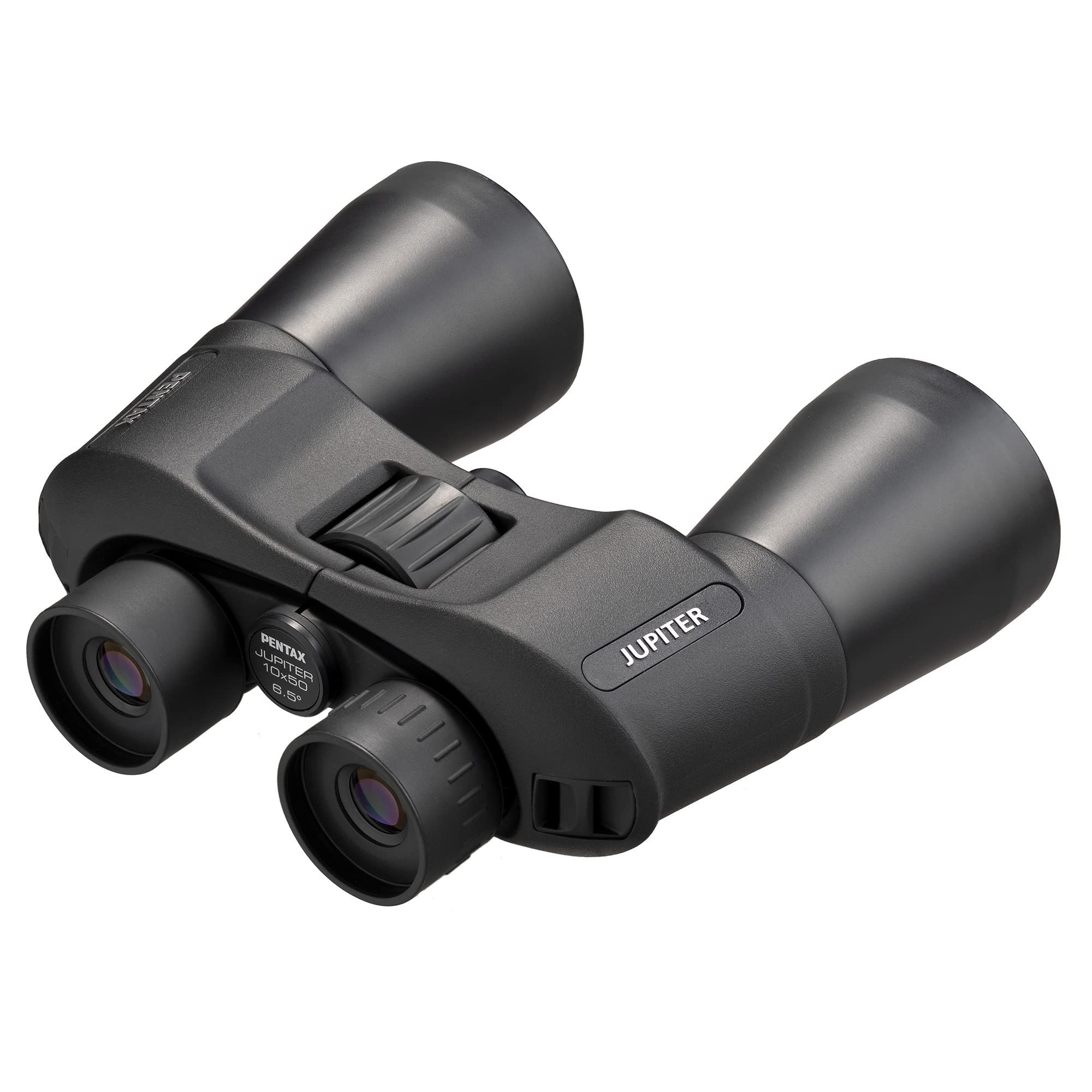 Pentax Jupiter 10x50 Binoculars with Harness & Lens Cleaning Kit - High Power Binoculars for Bird Watching, Hunting, Stargazing & Outdoor Adventures (3-Piece Set)