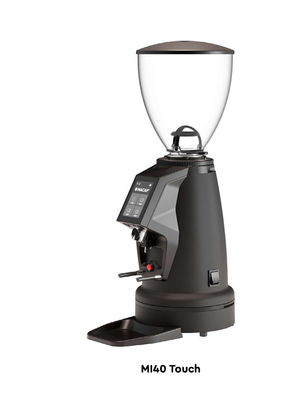 Macap Pro M140 Touch Digital Espresso Coffee Grinder - Professional Barista-Grade Conical Burr Grinder for Home & Cafe Use | Perfect for Espresso, Latte, Cappuccino & French Press Brewing