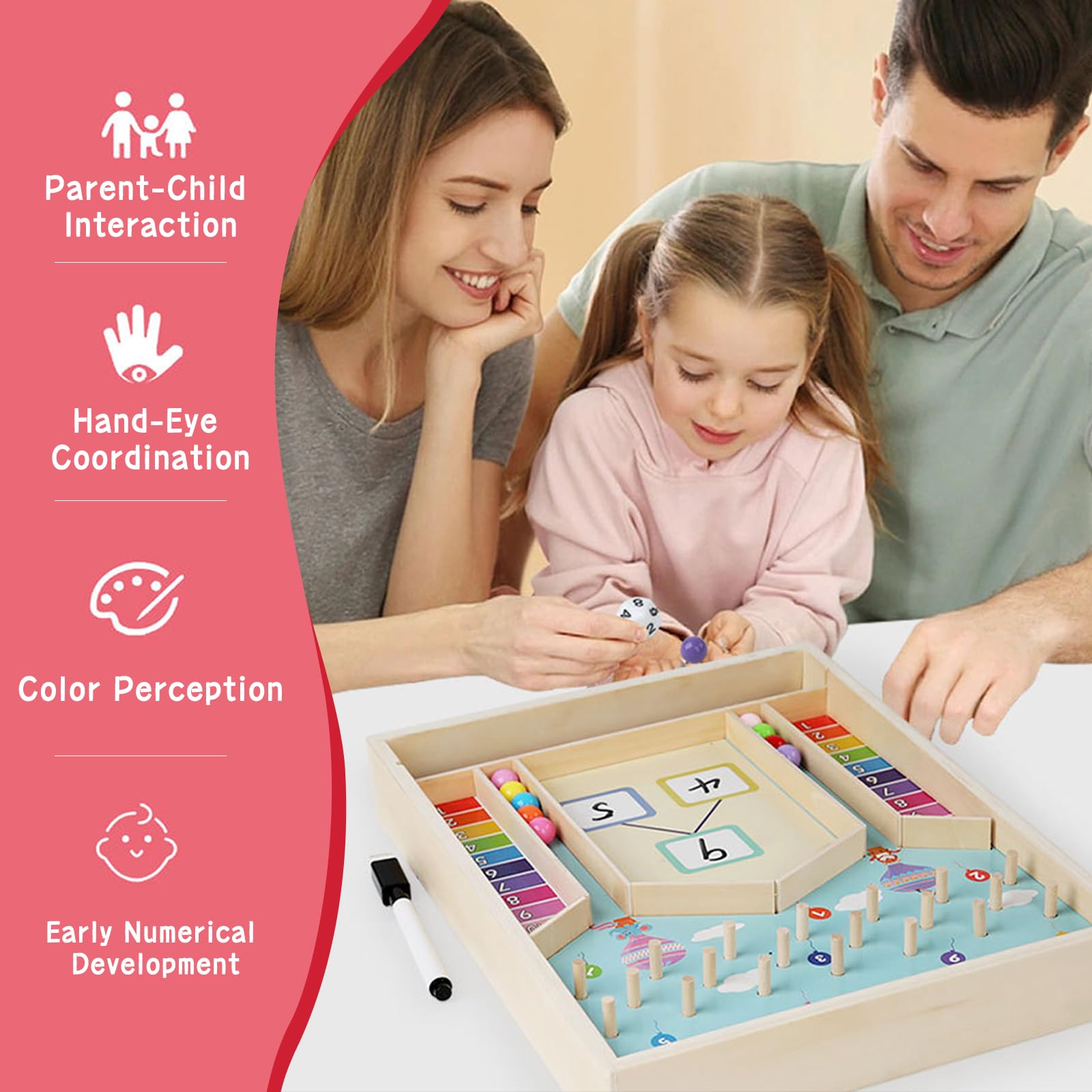 Montessori Math Toys for Kids - Addition Within 10 Counting & Decomposition Learning Games - Educational Manipulatives for Preschool, Kindergarten & 1st Grade (Ages 1-3) - Perfect for Classroom, Homeschool & Birthday Gifts