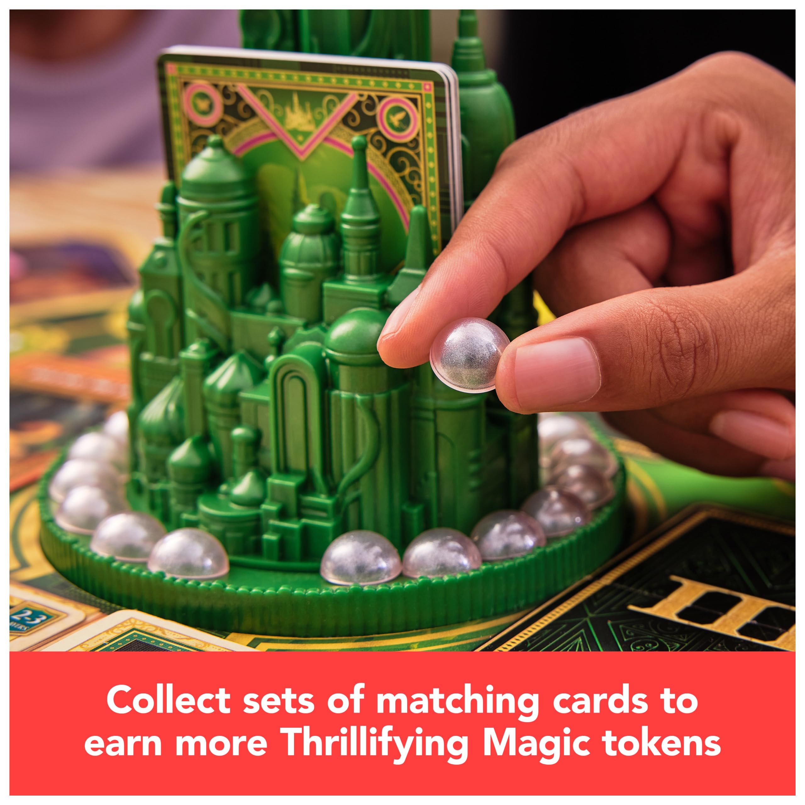 Spin Master Wicked The Game - Original Movie-Based Adventure Board Game for 2-4 Players, Ages 10+ | Musical-Themed Party Game with Glinda & Elphaba Characters | Perfect for Family Game Nights & Wicked Movie Fans