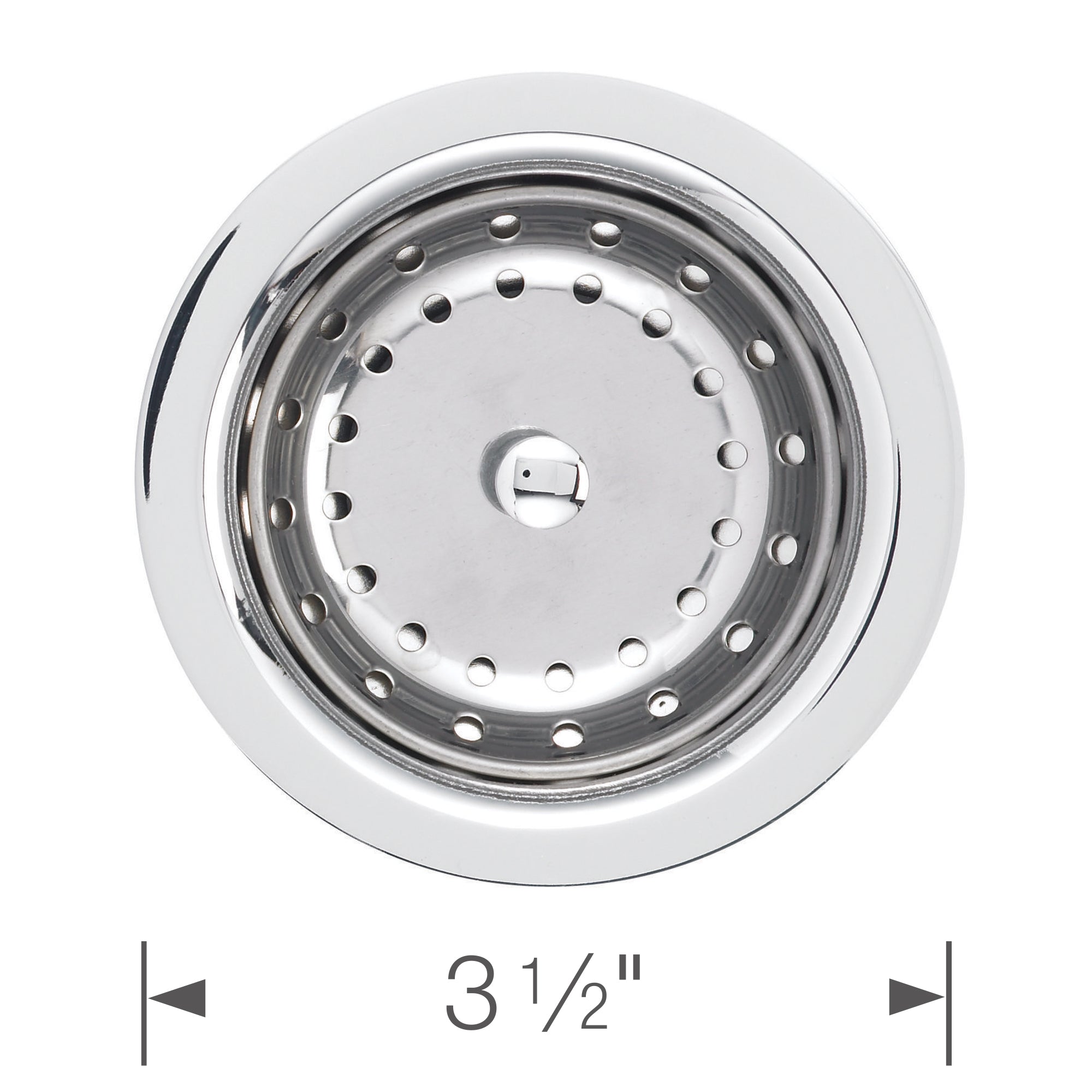 BLANCO Deluxe Chrome Steel Kitchen Sink Strainer - Premium Drain Filter for Food Waste, Hair & Debris - Perfect for Home, Restaurant & Commercial Use