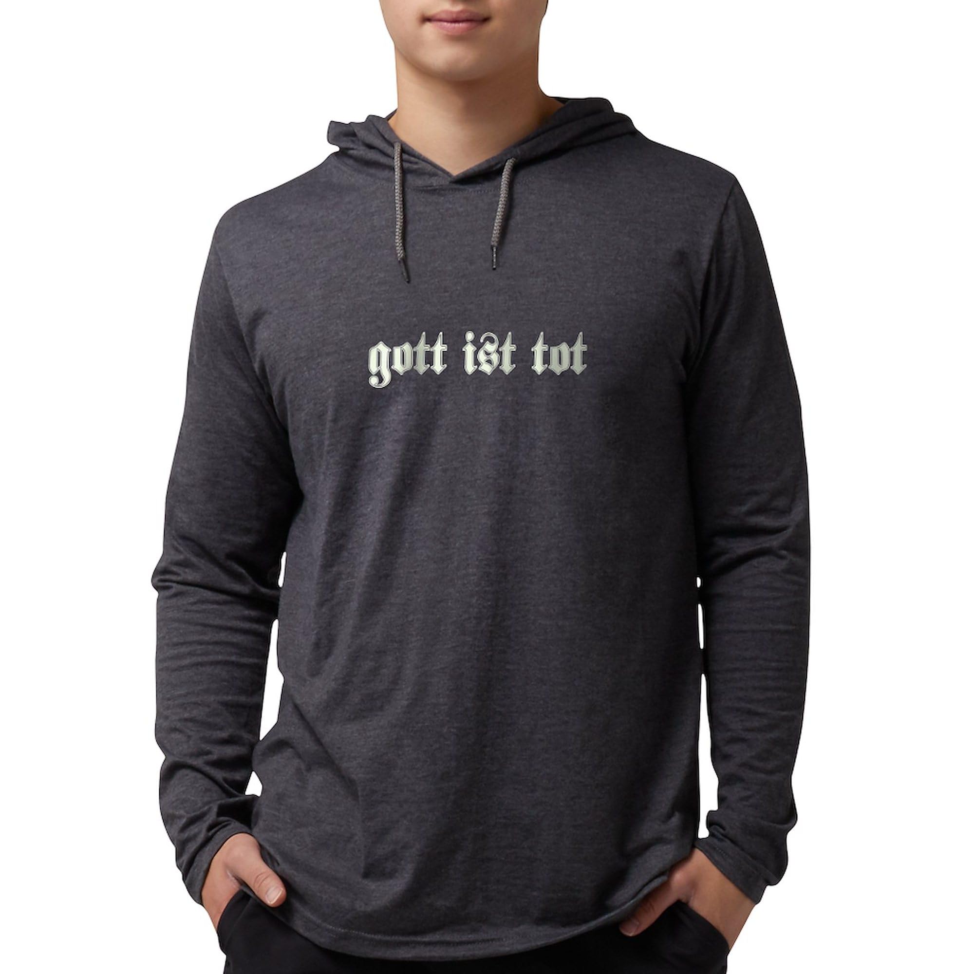 God Is Dead Long Sleeve Graphic T-Shirt for Men | Vintage Hoodie Shirt | Casual Streetwear & Atheist Statement Apparel