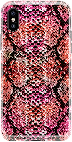 Snake Along Red Snake Skin