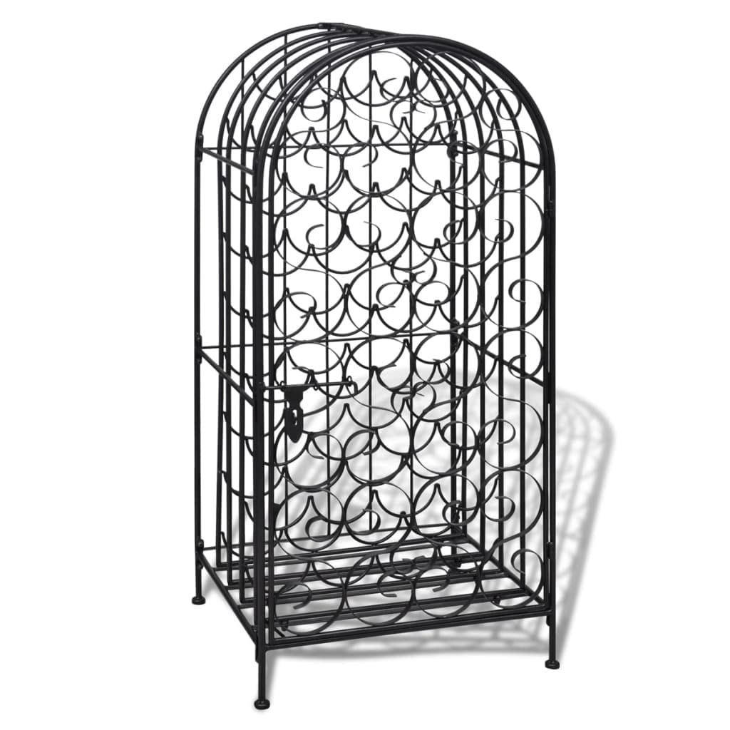 CHARMMA 35-Bottle Metal Wine Rack - Sturdy & Space-Saving Wine Storage for Kitchen, Dining Room or Wine Cellar