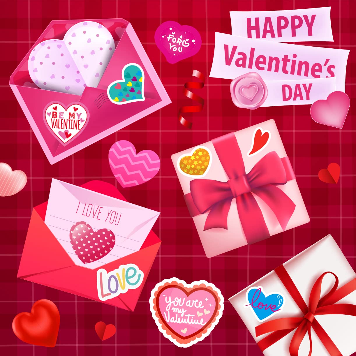 30 Sheets Valentine Stickers - 490PCS Heart Stickers for Kids, Valentine's Day Party Favors & DIY Crafts - Perfect for Scrapbooking, Card Making & Classroom Activities