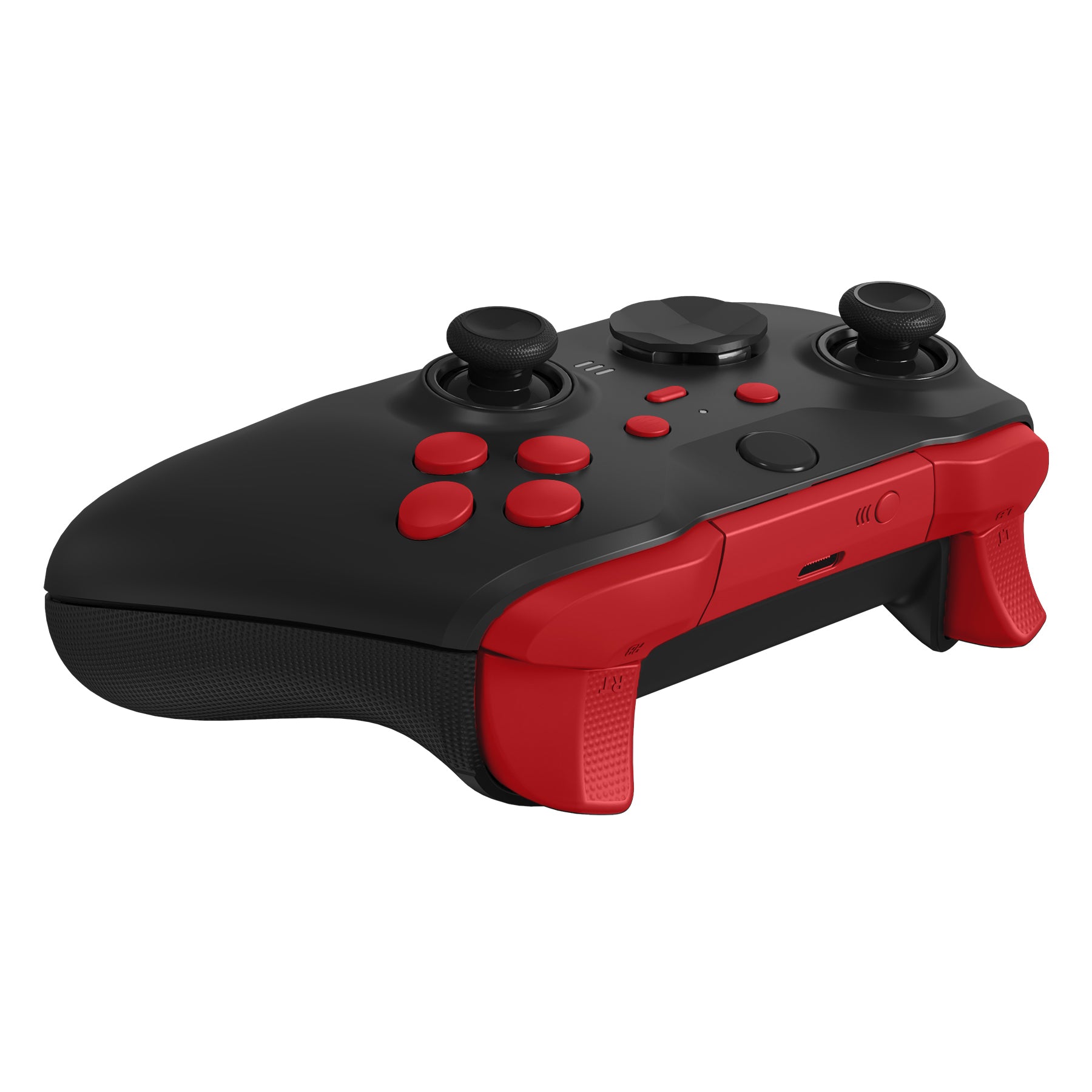 eXtremeRate Passion Red Replacement Buttons for Xbox One Elite Series 2 Controller - LB RB LT RT Bumpers Triggers ABXY Start Back Sync Profile Switch Keys (Compatible with Elite V2 Controller Model 1797 & Core Model 1797) - Perfect for Gaming Enthusiasts & Custom Mods