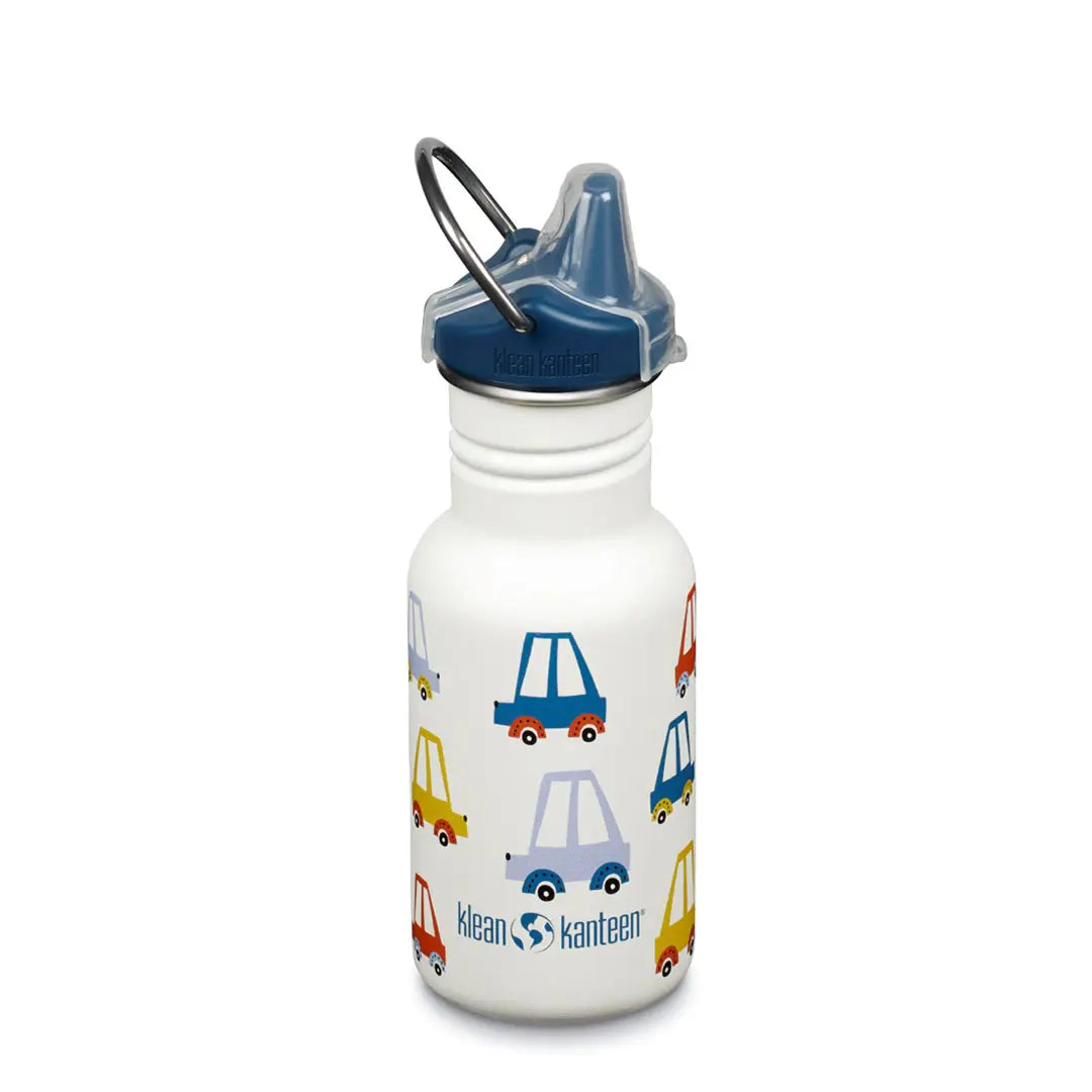 Klean Kanteen Kid Classic Stainless Steel Sippy Cup 12oz - BPA Free, Leak Proof Water Bottle for Toddlers - Perfect for School, Travel & Outdoor Activities
