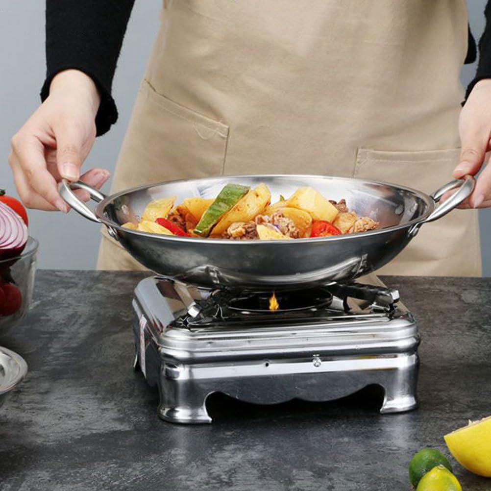 Premium Stainless Steel Wok Pan - 14