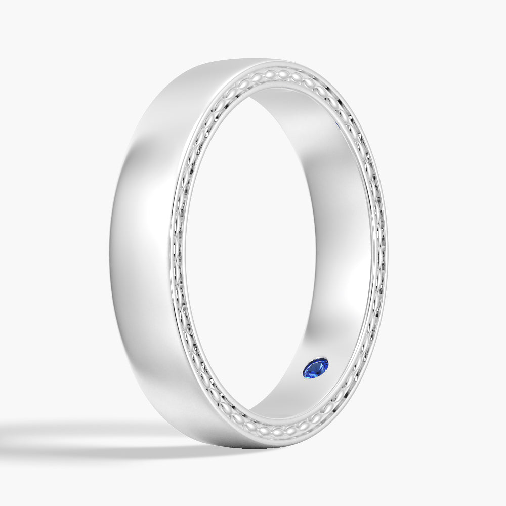 4.4mm High Polished Finish Men's Wedding Band Ring - Classic Comfort Fit Tungsten Carbide Wedding Ring for Men - Perfect for Engagement, Anniversary & Everyday Wear