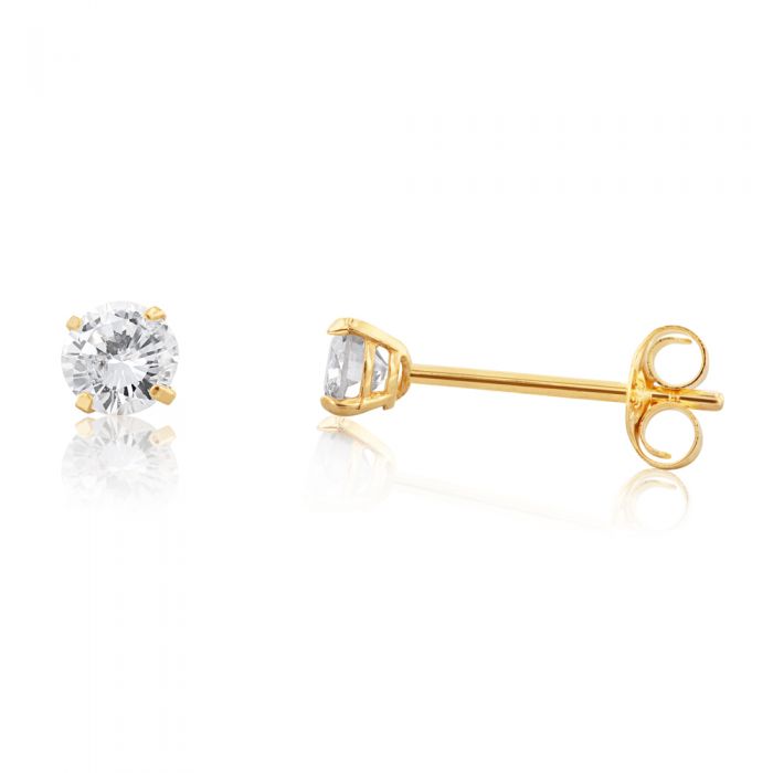 14ct Yellow Gold 1/4 Carat Diamond Stud Earrings for Women - Dainty Everyday Luxury Jewelry Gift for Anniversary, Birthday & Special Occasions