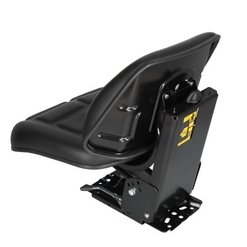 Universal Black Vinyl Trapezoid Back Seat Assembly for Massey Ferguson Tractors 30, 30E, 40, 40E, 50, 50E, 240, 360, 375, 390, 398, 399 - Replacement Part #1694519M91 - Perfect for Farm Equipment & Agricultural Machinery Seats & Cushions