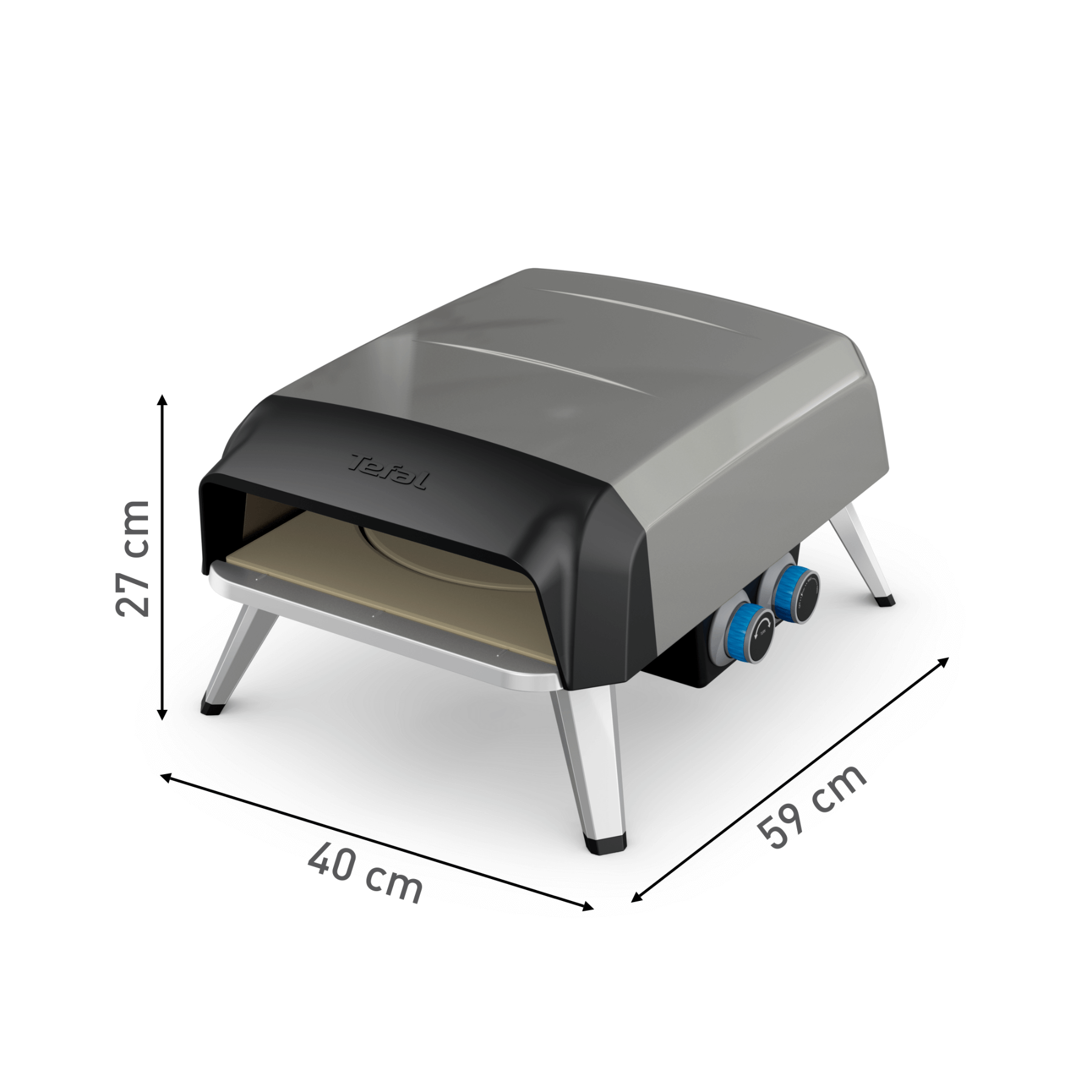 Tefal Pizza Pronto JM4188 Outdoor Gas Pizza Oven – Portable & Efficient for Backyard, Camping & Picnics – Perfect for Homemade Pizzas, Grilling & Outdoor Cooking
