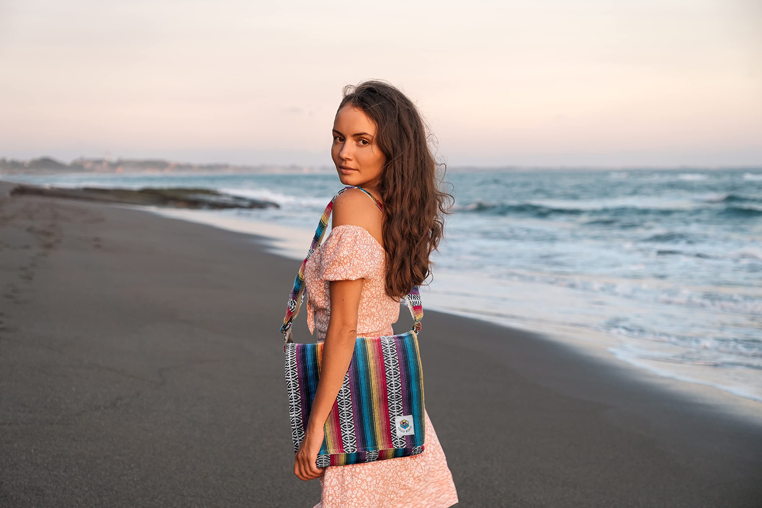 Stylish Unisex Canvas Messenger Bag - Crossbody Shoulder Bag for Men & Women with Multiple Compartments | Lightweight Durable Tote for Travel, Work, Beach & Daily Use