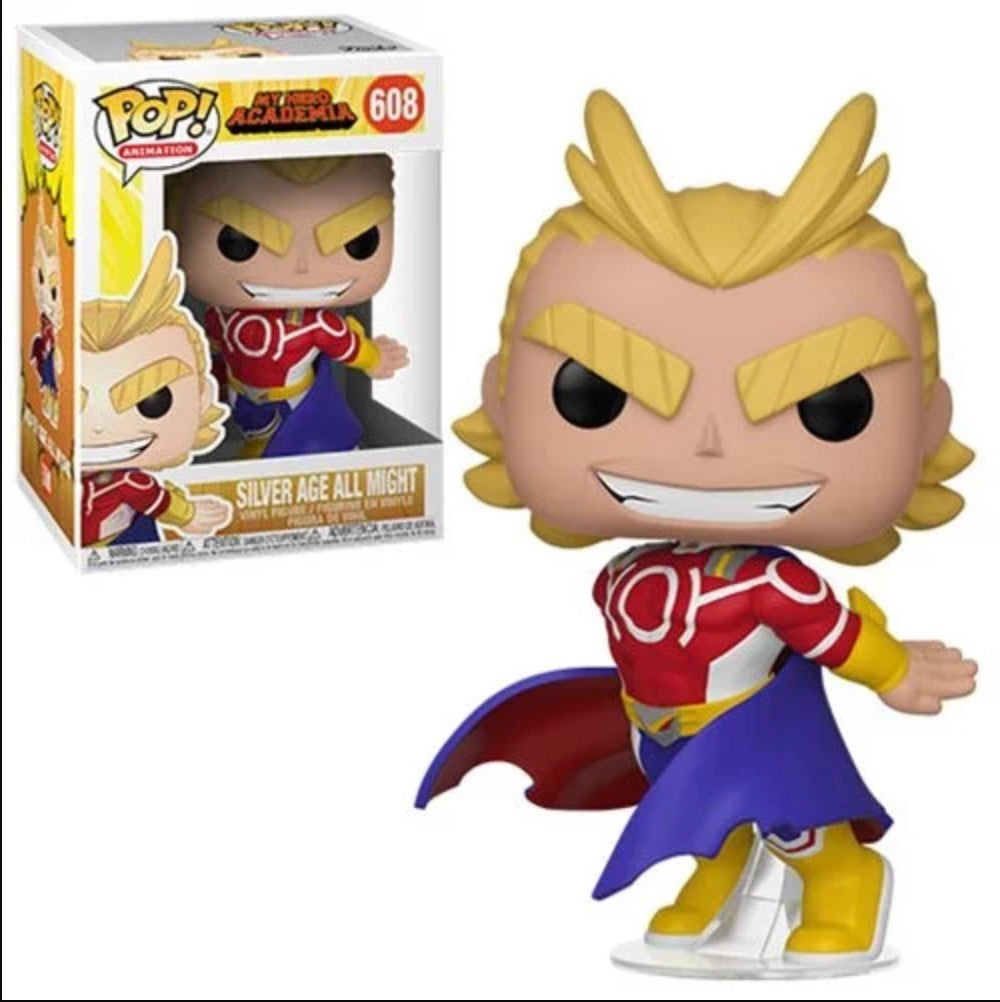 My Hero Academia Silver Age All Might Action Figure - Collectible Anime Toy for Fans, Perfect for Display & Gifts