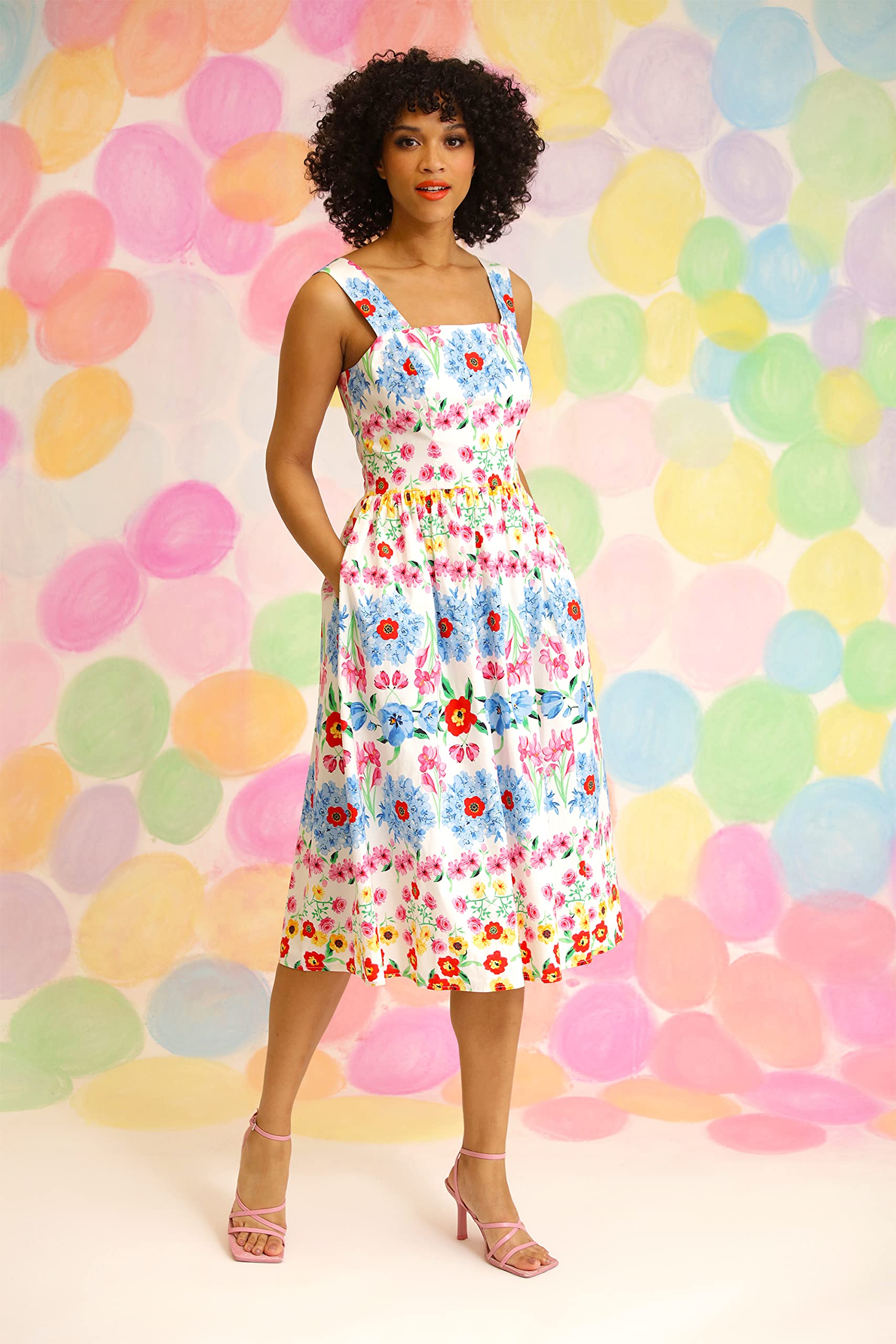 Maggy London Sleeveless Strap Dress for Women - Perfect for Weddings & Parties