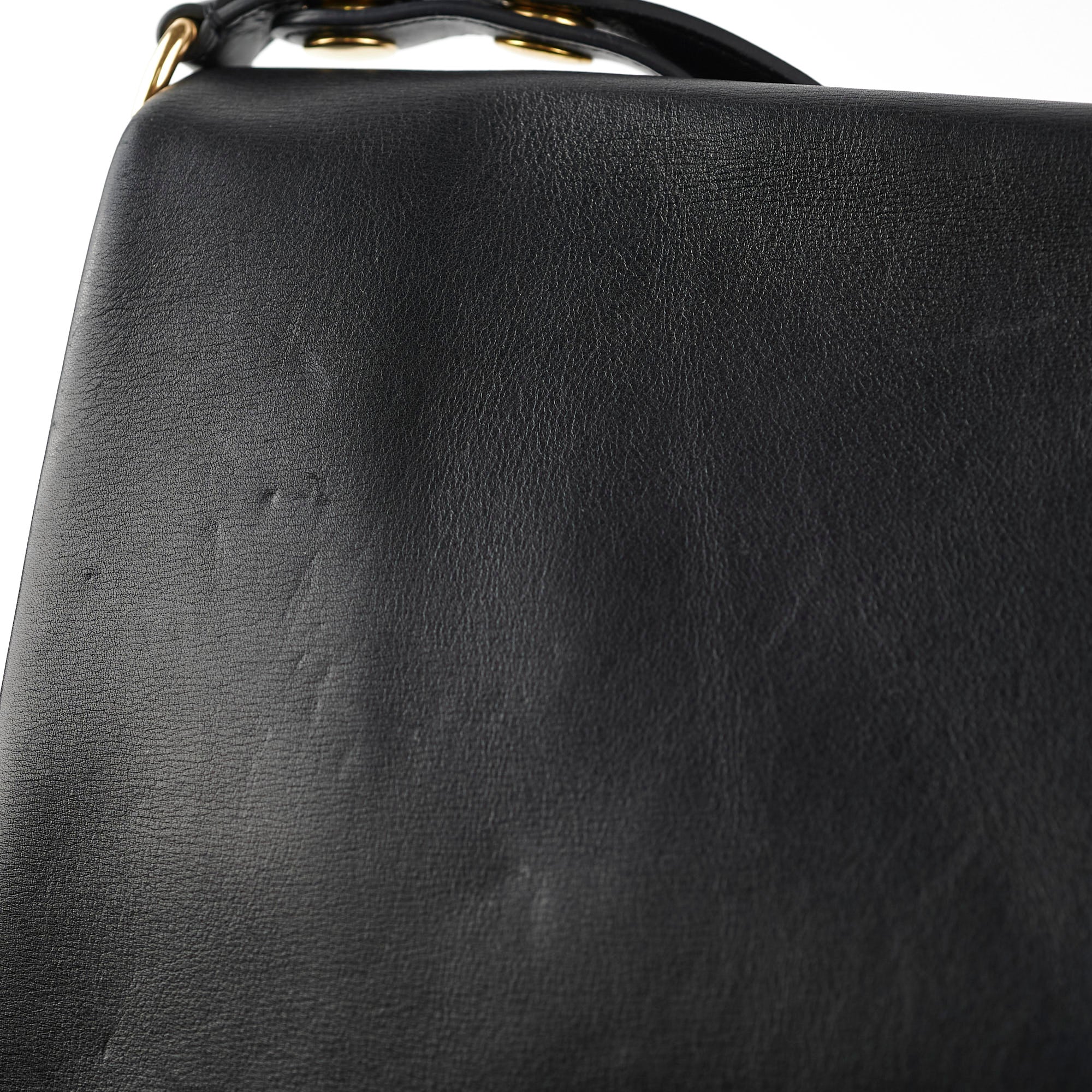Celine Blade Leather Shoulder Bag for Women - Genuine Leather Crossbody Purse with Adjustable Strap, Black Handbag for Work, Travel & Evening Out