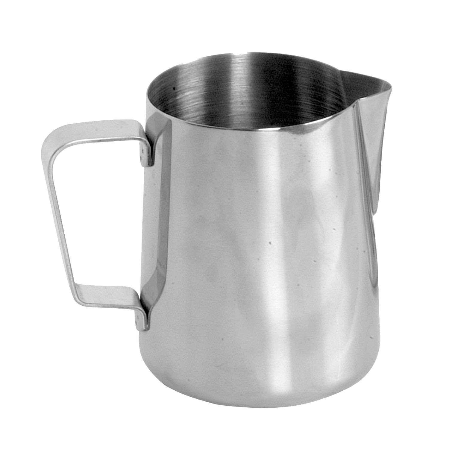 Thunder Group SLME050 Stainless Steel Frothing Pitcher - 50 oz Capacity, c-Handle, Mirror Finish - Perfect for Latte Art, Coffee Shops & Home Baristas