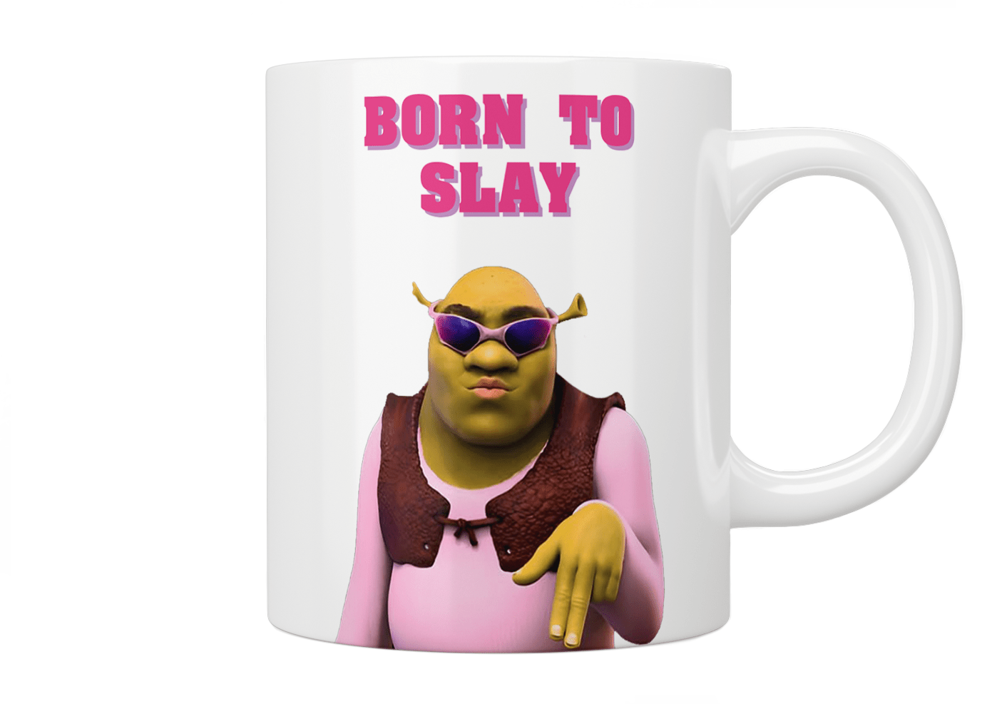 Shrek: Born To Slay Coffee Mug - Funny Novelty Gift for Fans - Perfect for Home, Office & Gamer Use