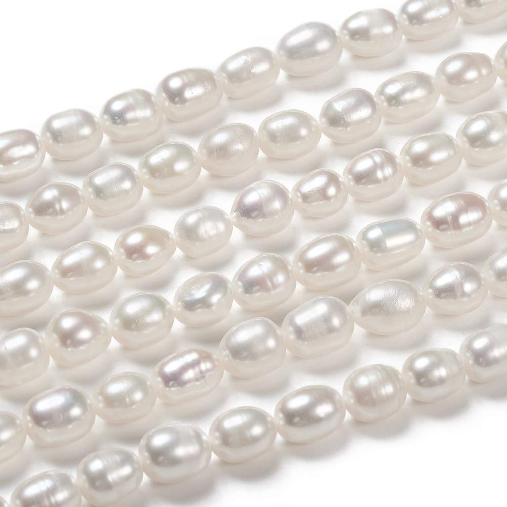 Natural Cultured Pearl Beads 7-8mm for DIY Jewelry Making - Necklace, Bracelet, Earrings