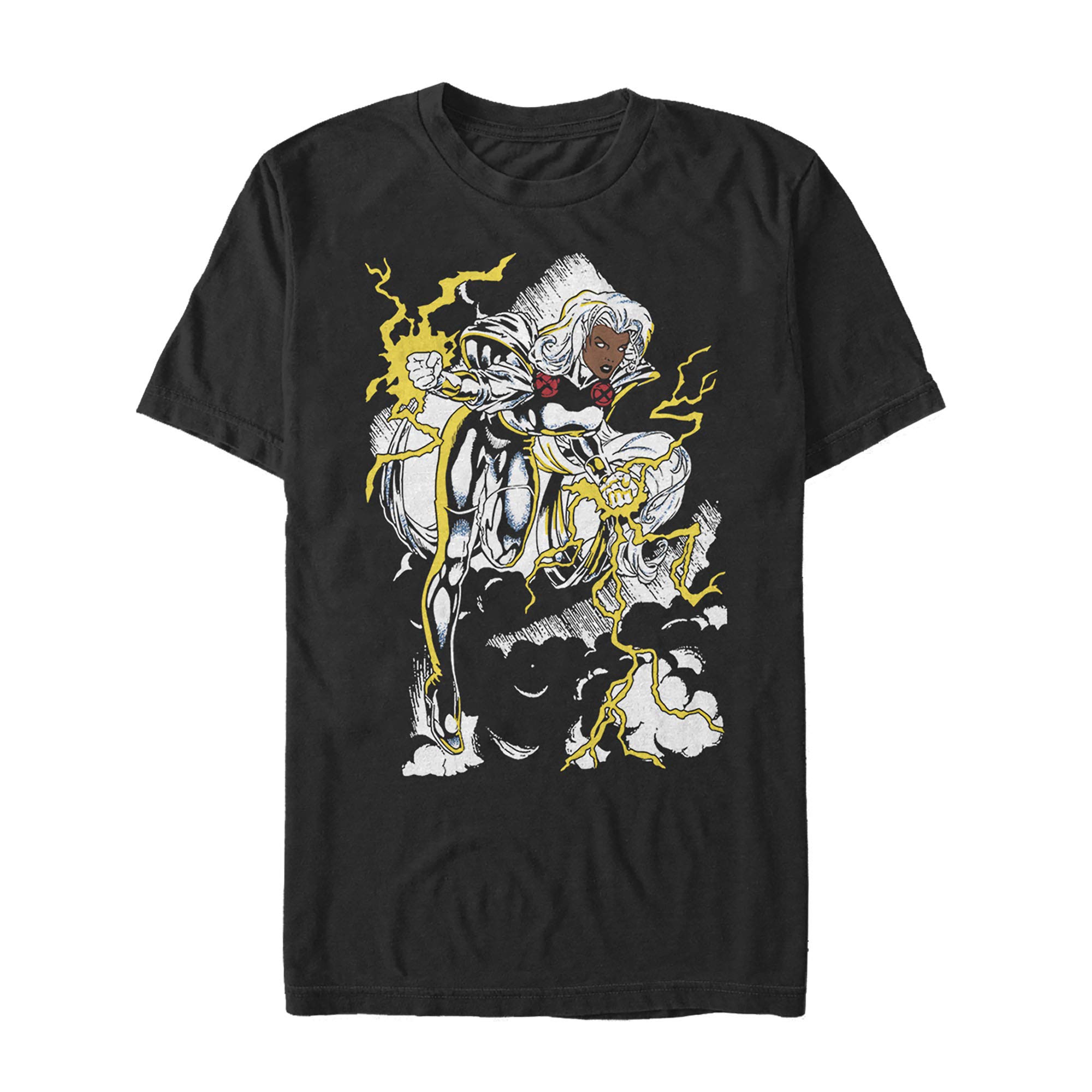 Marvel X-Men Storm Lightning Tempest Graphic T-Shirt for Men | Superhero Comic Tee | Casual Wear & Cosplay Costume