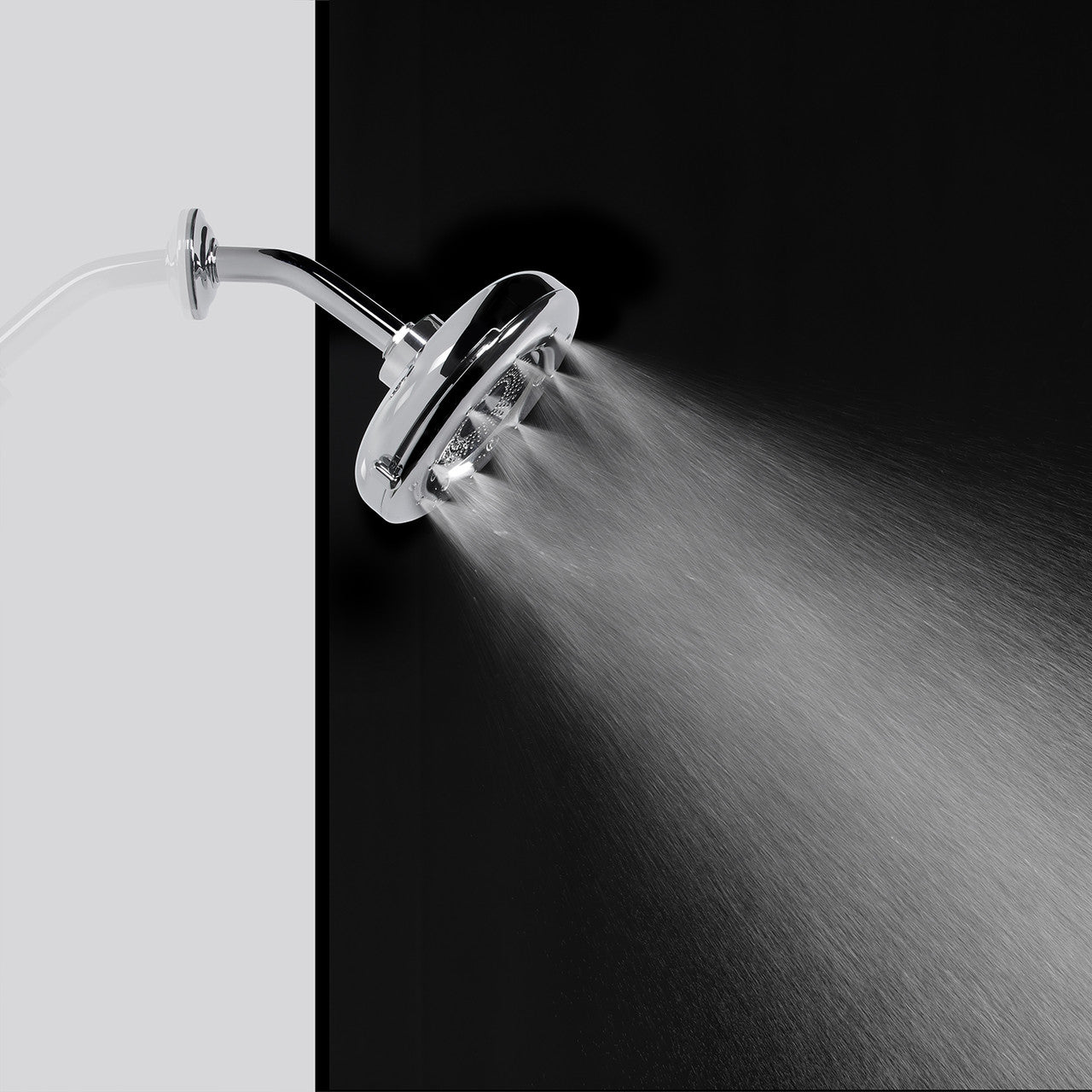 Nebia Corre 4-Function Fixed Shower Head 1.5 GPM - High Pressure Water Saving Showerhead for Bathroom, Spa, and Luxury Home Use