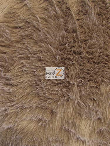 Short Shag Faux Fur Fabric by The Yard - DIY Coats, Costumes, Scarves, Rugs & Fashion Accessories | EcoShag Cocoa Brown | Perfect for Home Decor, Cosplay & Winter Crafts