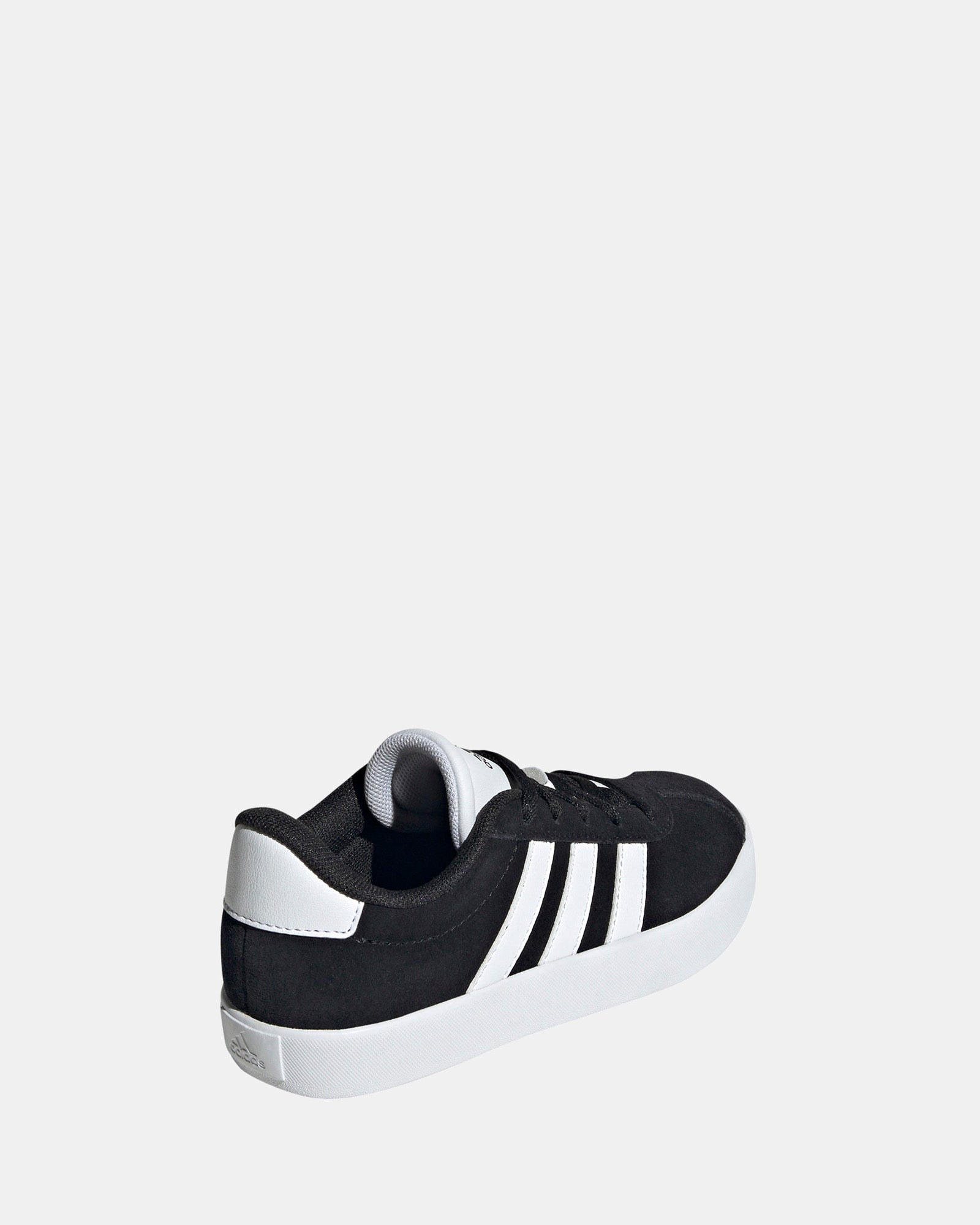 VL Court 3.0 Grade School Basketball Shoes - Black/White - Perfect for Indoor Courts & School Sports