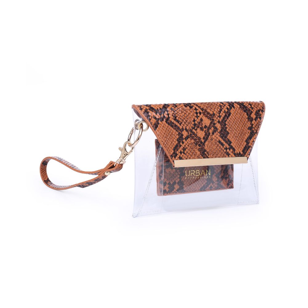 Reese Snake Print Wristlet Clutch - Stylish Crossbody Handbag for Women | Perfect for Evening Parties, Date Nights & Special Occasions