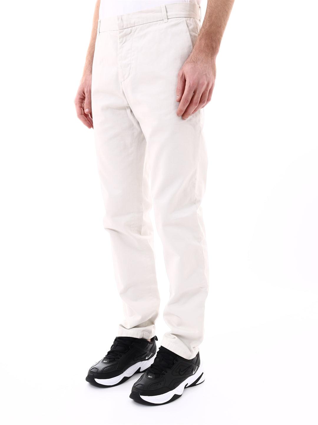 Band Of Outsiders White Pants for Men - Slim Fit Casual Trousers | Perfect for Office, Travel & Everyday Wear