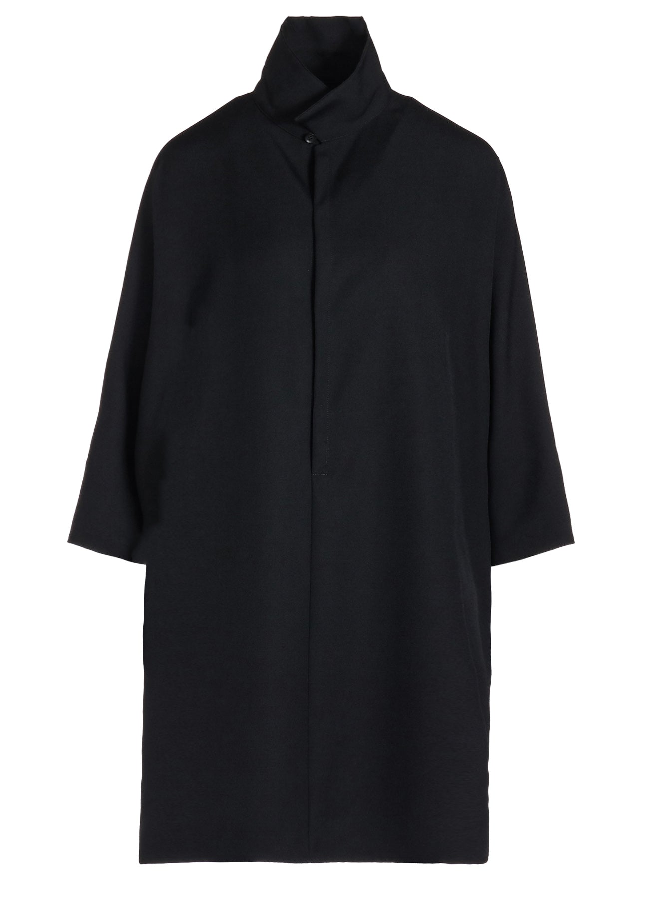 2/60 Wool Gabardine Open Collar Dolman Sleeve Dress for Women | Elegant Office & Party Wear | Comfortable & Stylish Outfit