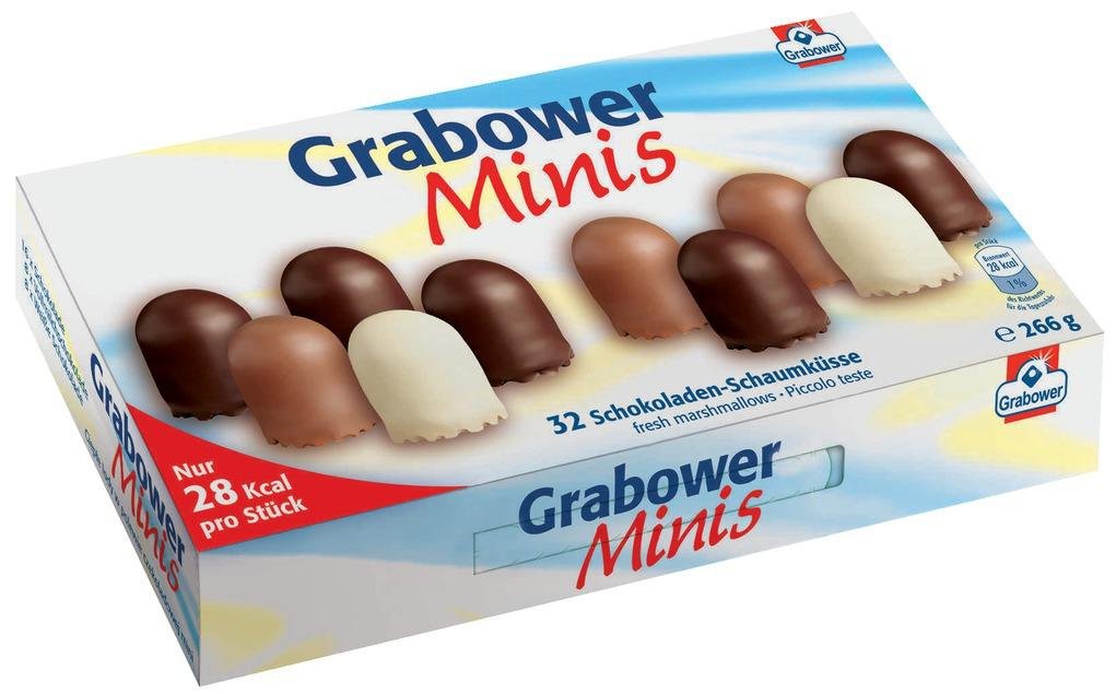 Grabower Mini Marshmallows 266g - Premium Baking & Hot Cocoa Topping for Desserts, Snacks & Campfire Treats