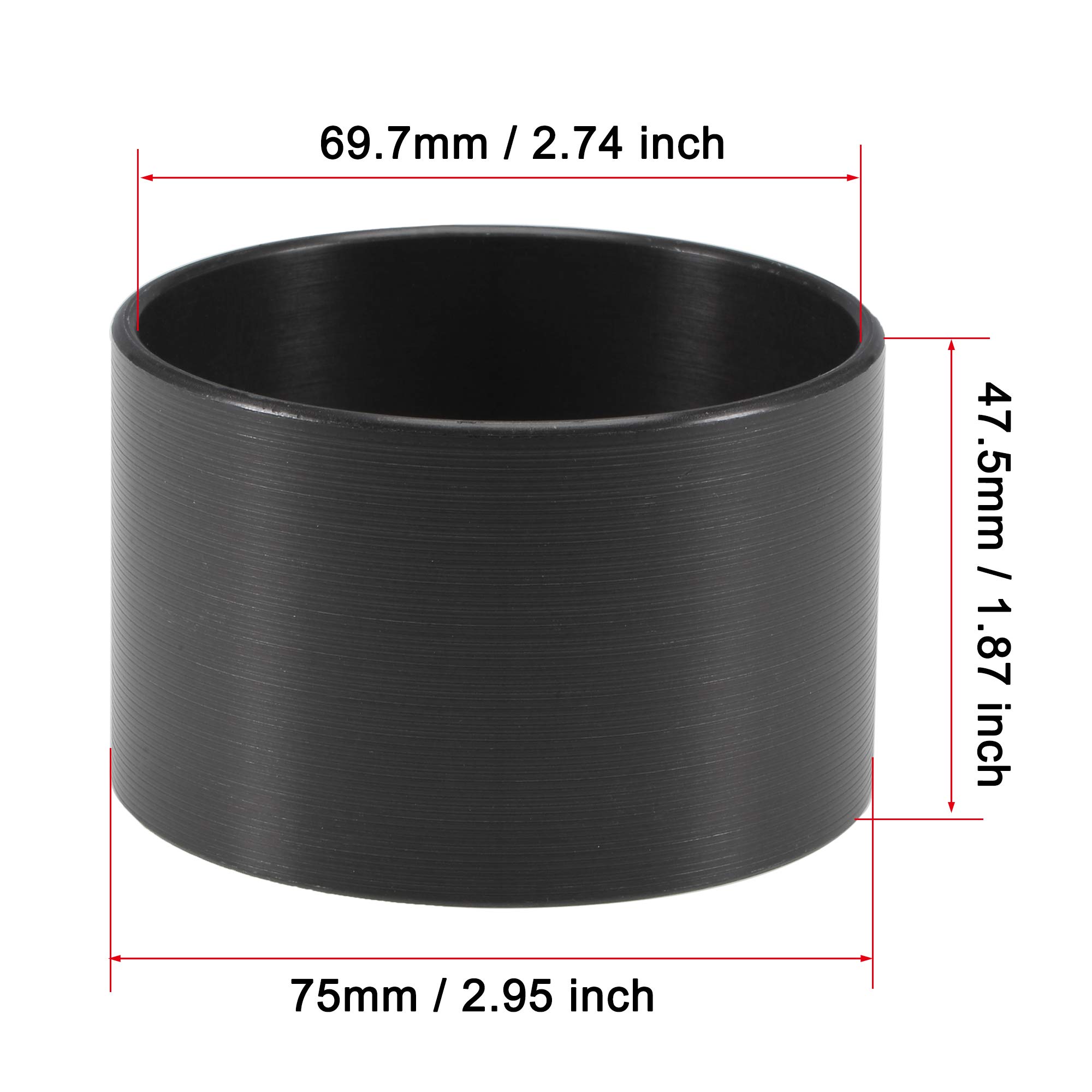 uxcell 75mmx69.7mmx47.5mm Steel Piston Ring Compressor & Cylinder Sleeve - Dark Gray Air Compression Replacement Part for Automotive Engines & Machinery Repair