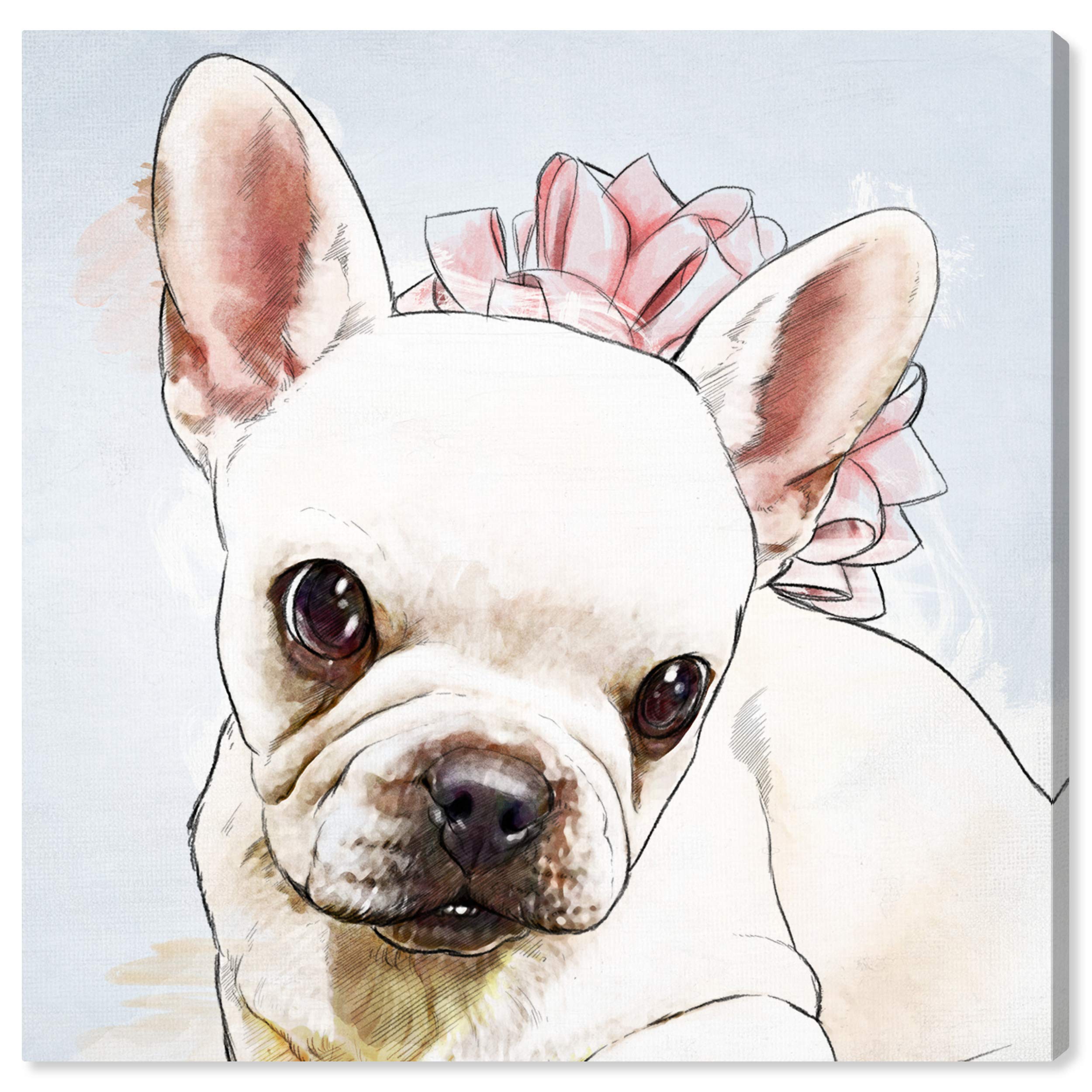 Oliver Gal Artist Co. Watercolor Frenchie Dog Wall Art - 12