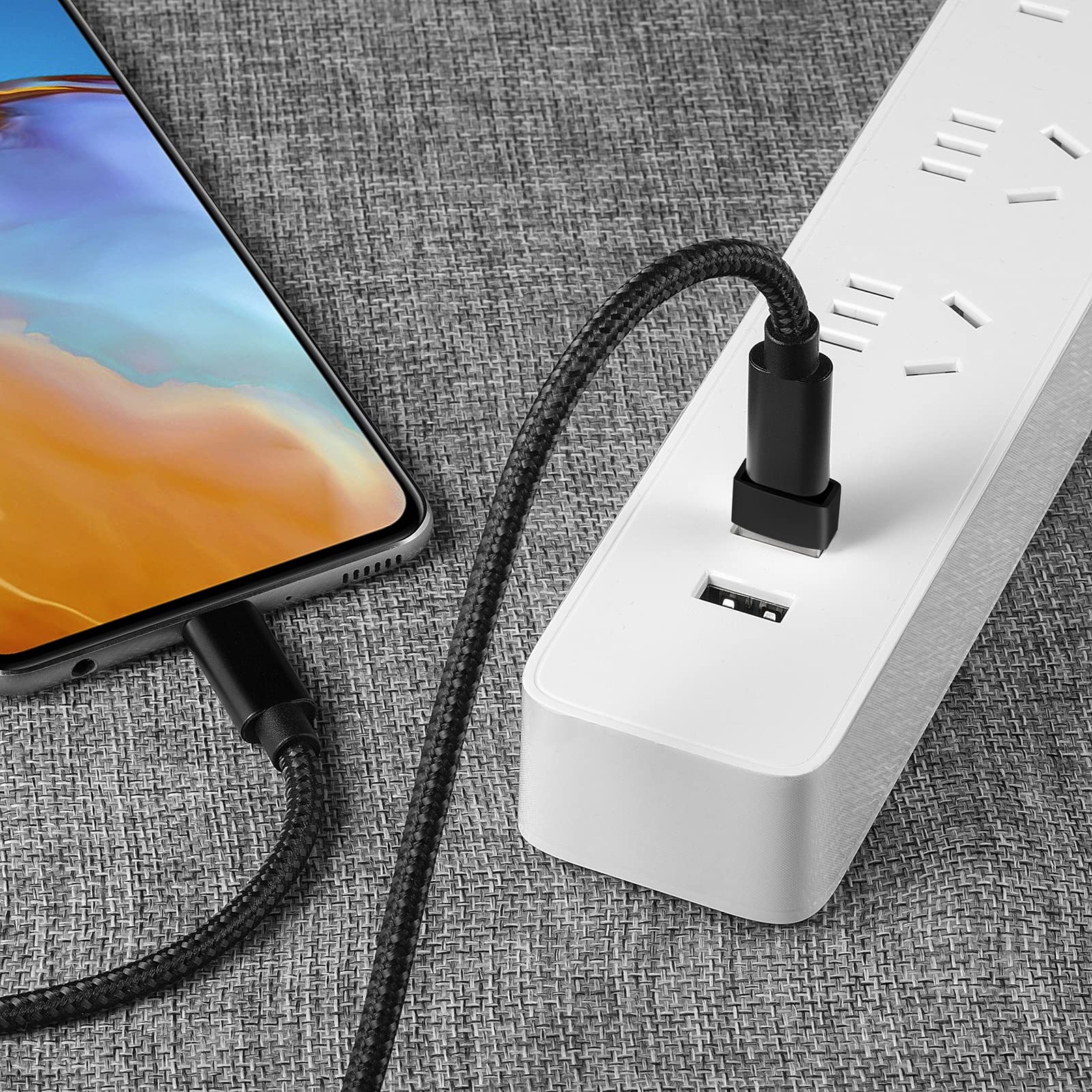 3-Pack USB C to USB A Adapter, Female Type C to Male USB OTG Connector - Compatible with MacBook Pro, iPhone, Laptops, Power Banks, Galaxy Devices - Perfect for Data Transfer & Charging on the Go