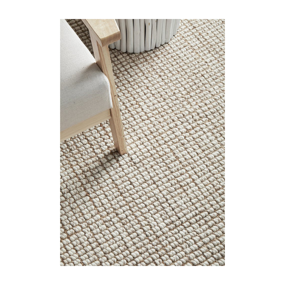 Arabella Natural Jute Area Rug - Soft & Durable Handwoven Floor Mat for Living Room, Bedroom, Nursery | Eco-Friendly Home Decor