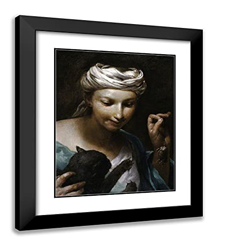 Black Modern Wood Frame with Double Matting