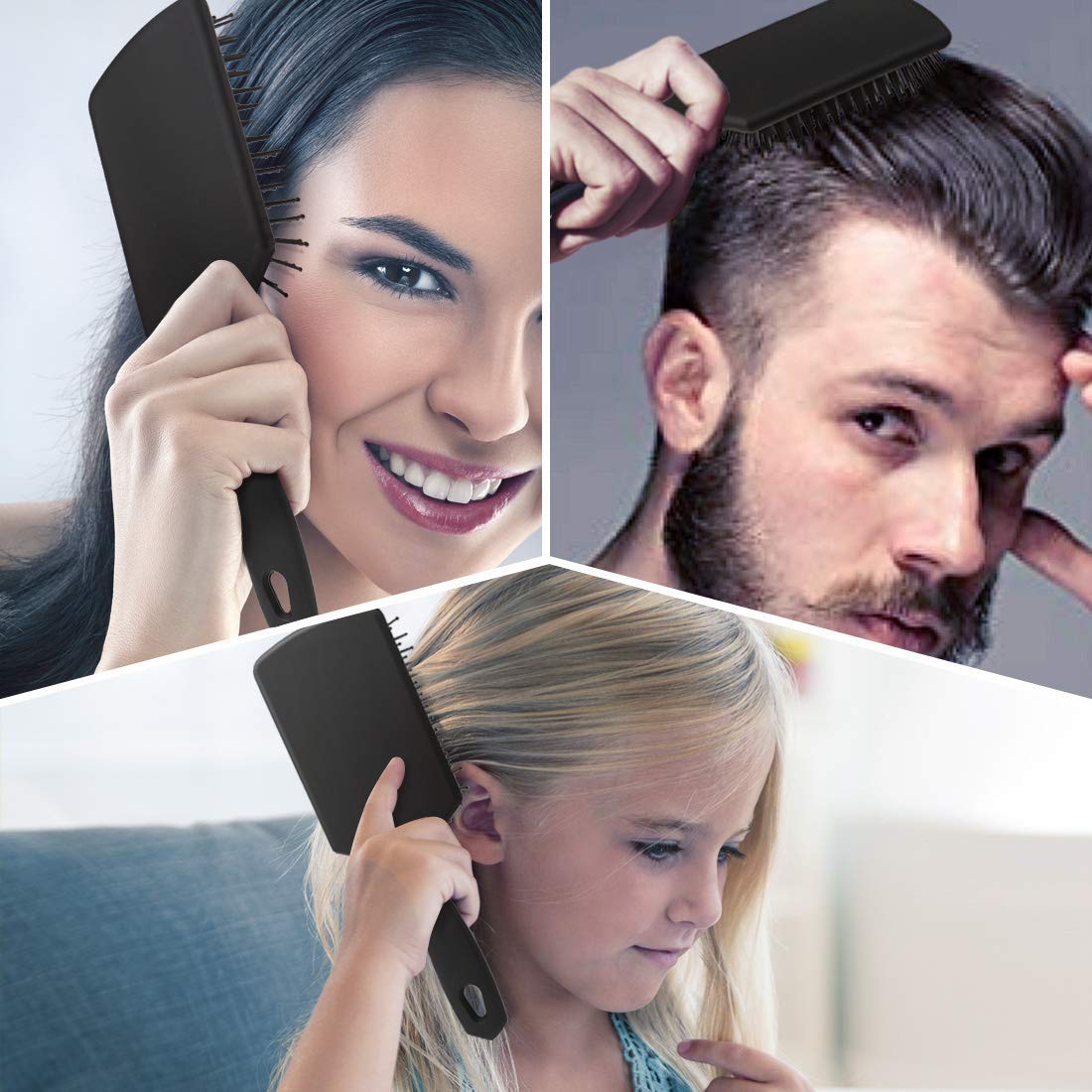 Ghelonadi Hair Growth Massage Brush - Scalp Stimulating Hairbrush for Men & Women to Prevent Hair Loss & Promote Thicker Hair - Perfect for Daily Hair Care & Relaxation (Pack of 1)