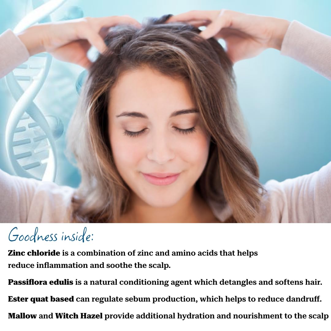 Ktein Natural 100% Plant-Based Anti-Dandruff Shampoo for Dry Scalp & Itchy Scalp Relief - Vegan, Sulfate-Free Hair Care for Men & Women - Perfect for Daily Use & Sensitive Scalp